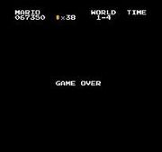 SMB 1-4 Game Over