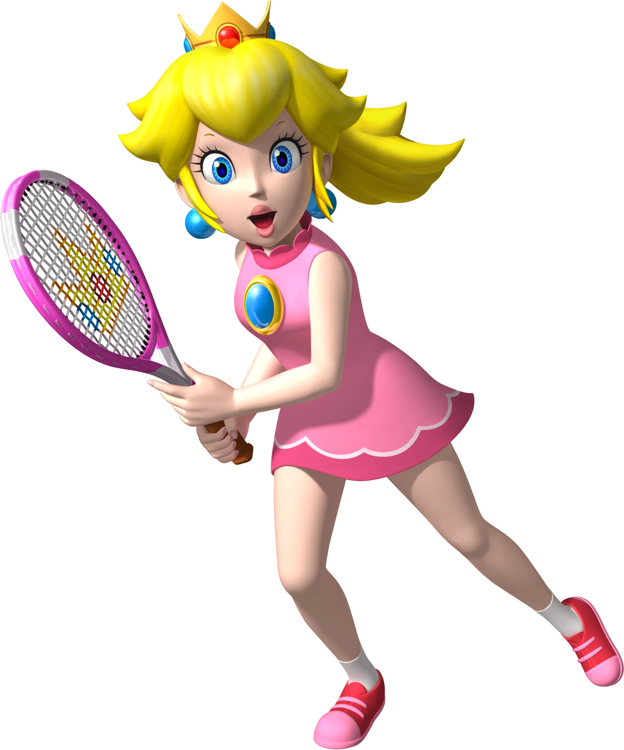 Image Princess Peach Artwork Mario Tennis Open.png Video Games