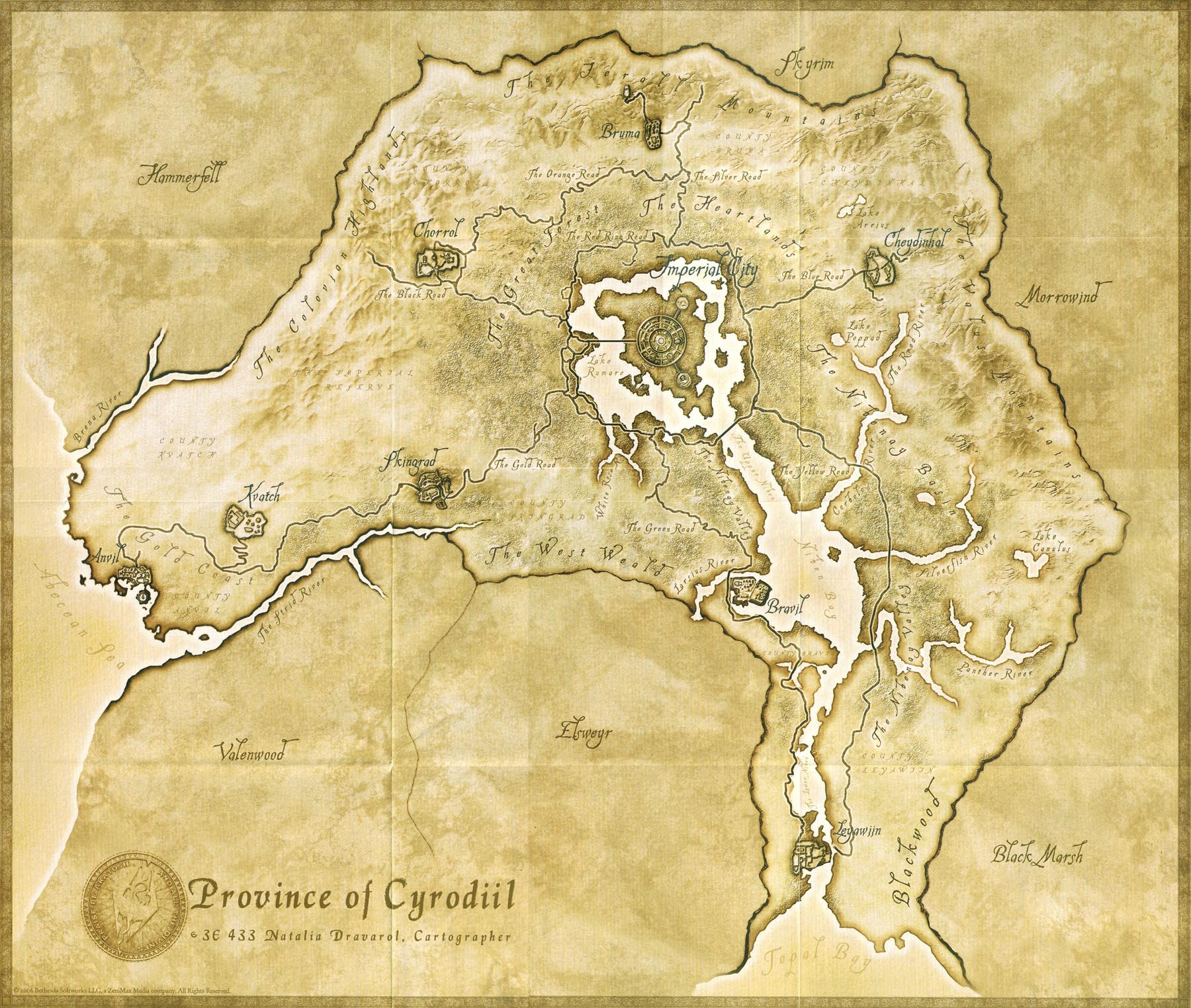 Imagen - Mapa cyrodiil.jpg | Wikijuegos | FANDOM powered by Wikia