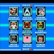 Level select from Abobo's Big Adventure