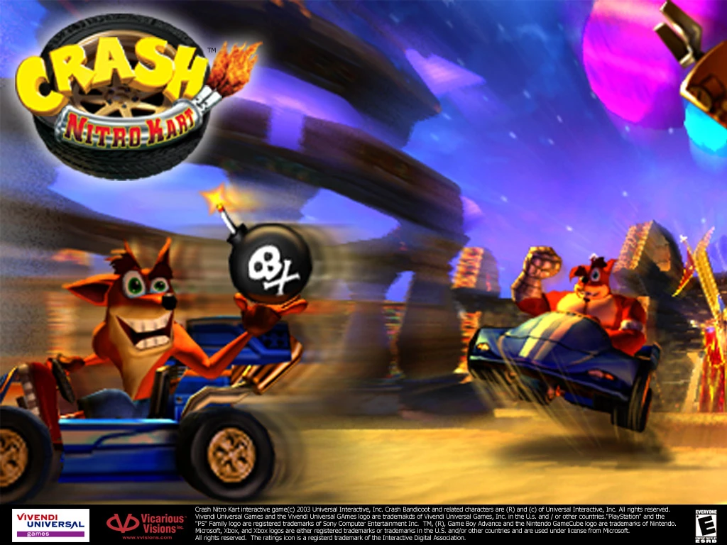 Imagen Crashnitrokart2.jpg Wikijuegos FANDOM powered by Wikia