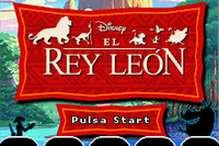 El Rey Leon titulo GBA