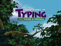Adventures in Typing with Timon and Pumbaa title