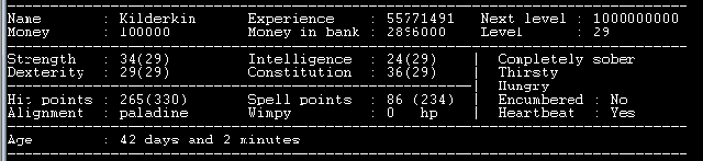 Modified stats