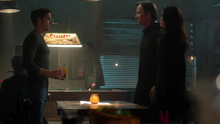 Mon-El confronting Rhea Lar Gand