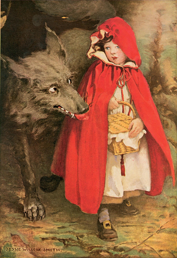 Image result for little red riding hood illustration