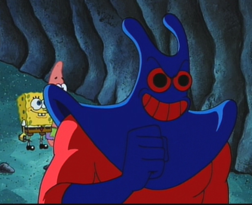 manta ray villain spongebob