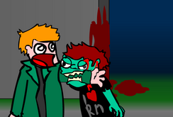 Zombeh bites Matt's arm