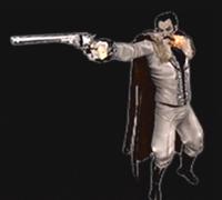 Arius with a revolver gun