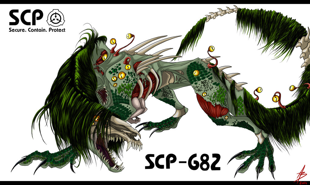Image - Scp 682 by valeoab-d7whdkl.jpg | Villains Wiki | FANDOM powered