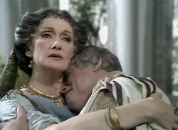 Brian Blessed and Siân Phillips as Augustus and Livia