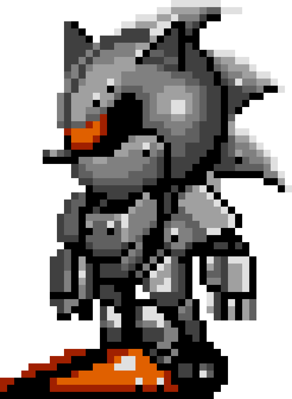 Mecha Sonic (Sonic 2) (&quot;Silver Sonic&quot;) Minecraft Skin