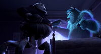 Mr. Waternoose confronting Sulley