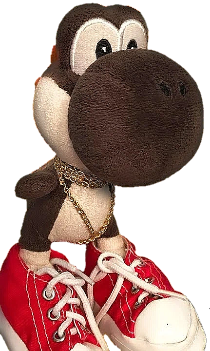 black yoshi sml plush