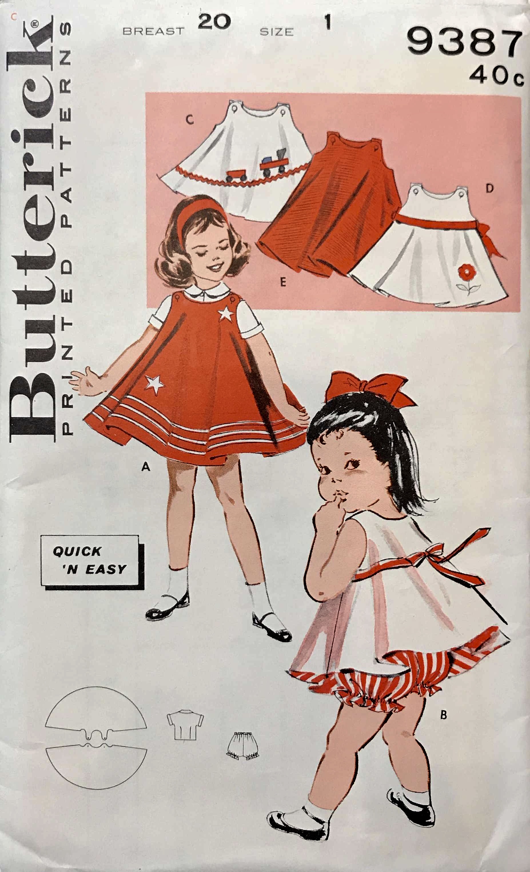 Butterick Vintage Patterns
 Butterick 9387 Vintage Sewing Patterns