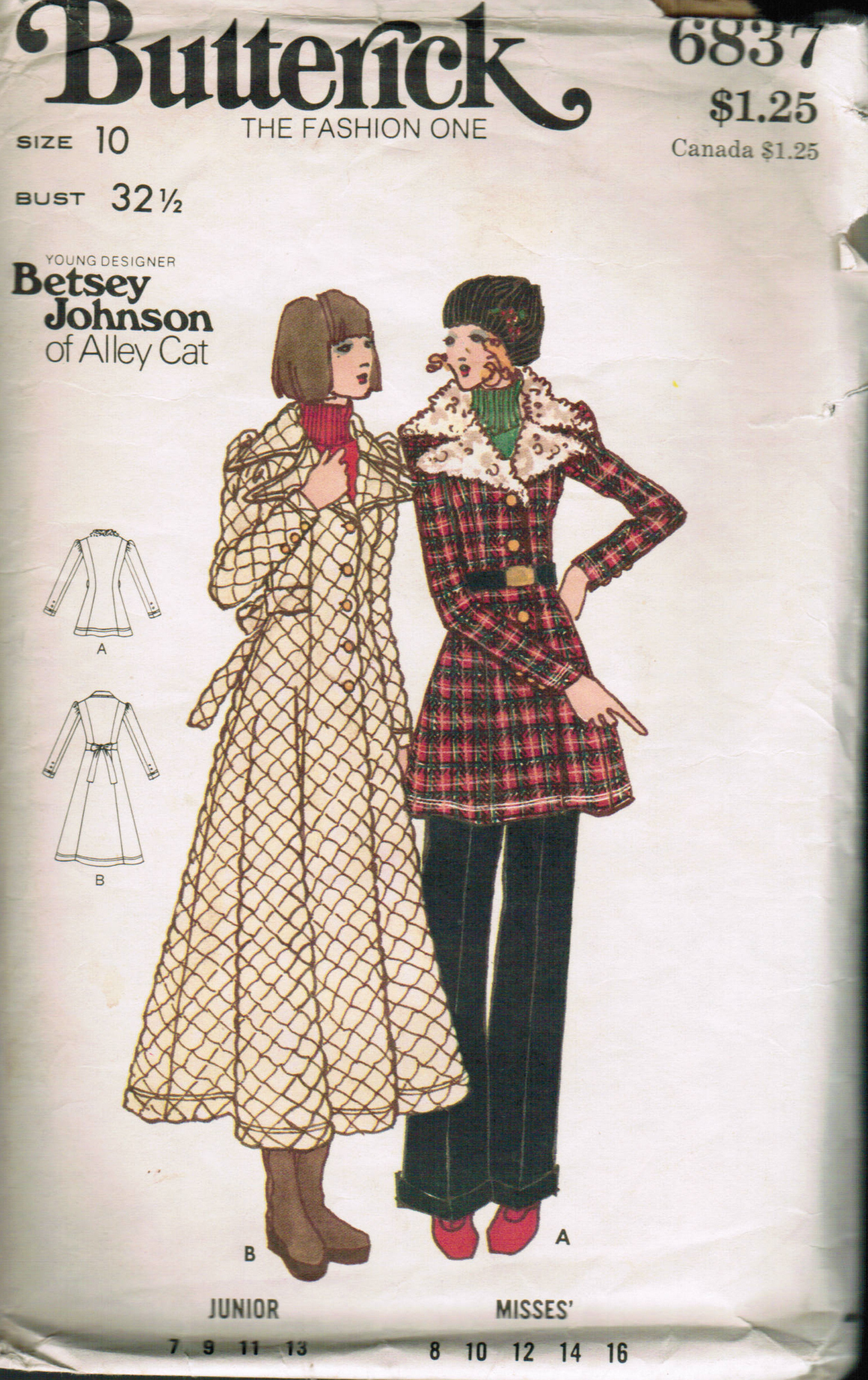 Butterick 6837 | Vintage Sewing Patterns | FANDOM powered by Wikia