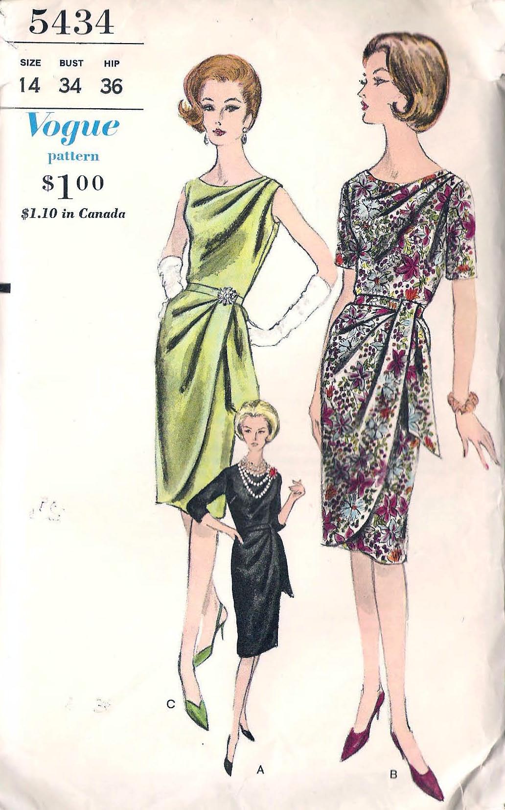 Vogue 5434 | Vintage Sewing Patterns | FANDOM powered by Wikia