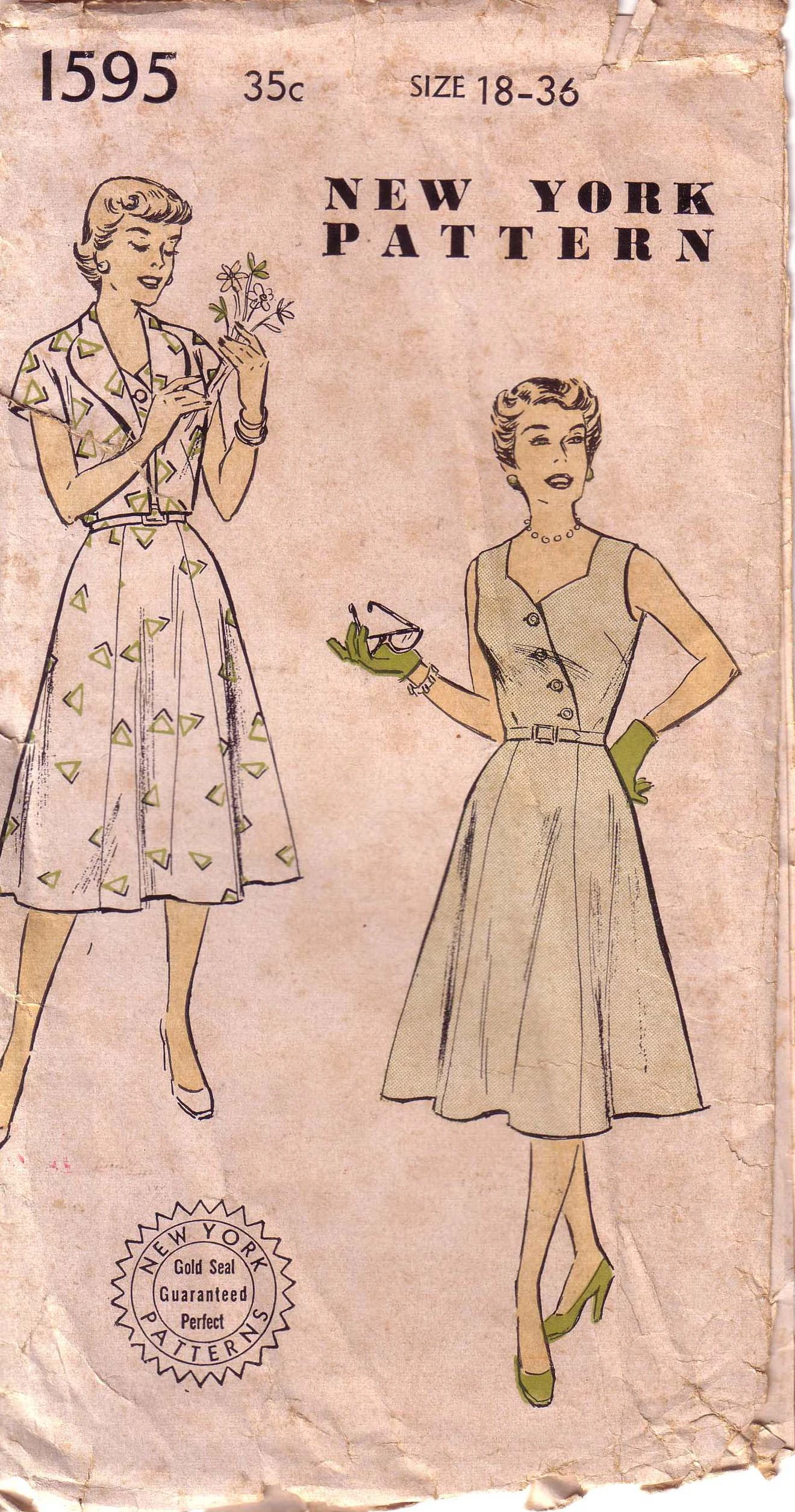 Image Ny1595.JPG Vintage Sewing Patterns FANDOM powered by Wikia