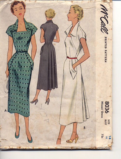 McCall 8036 A | Vintage Sewing Patterns | FANDOM powered by Wikia