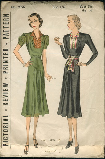 Pictorial Review 9396 Vintage Sewing Patterns Fandom