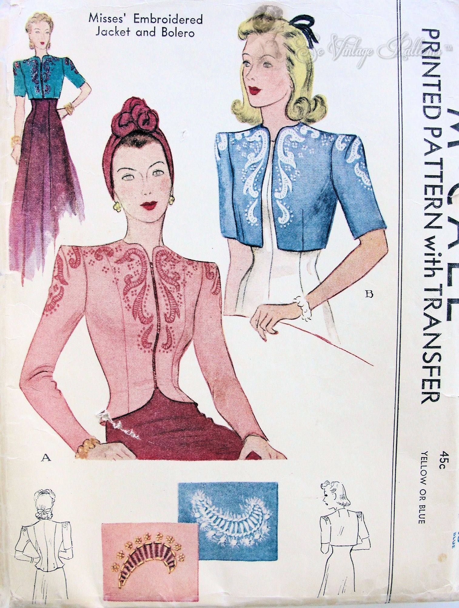 McCall 755 Vintage Sewing Patterns FANDOM powered by Wikia