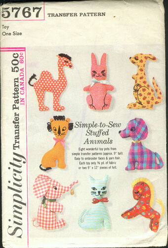 stuffed animal patterns simplicity