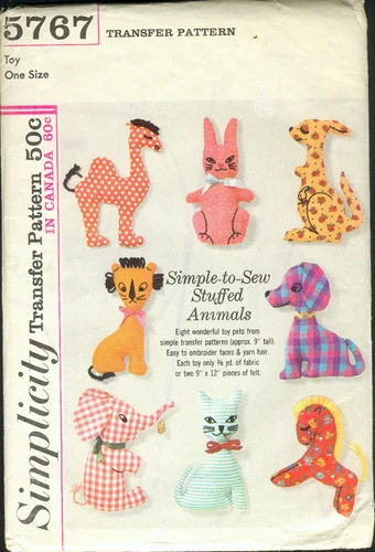 stuffed animal patterns simplicity
