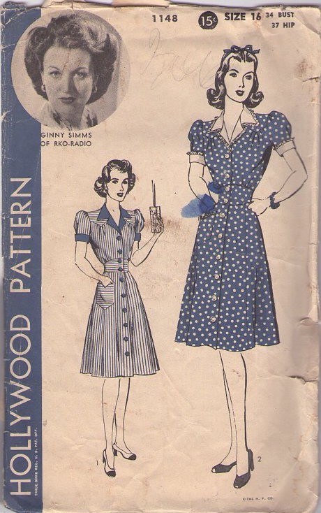 Hollywood 1148 | Vintage Sewing Patterns | FANDOM powered by Wikia