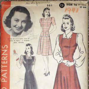 Category 1940s Vintage Sewing Patterns Fandom