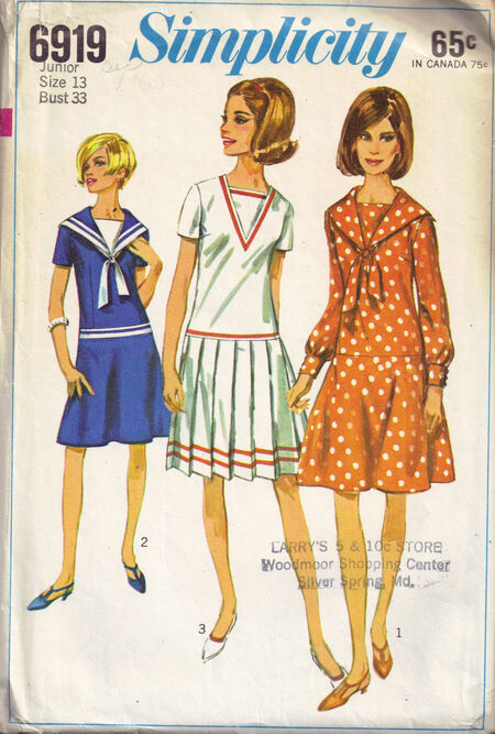 Simplicity 6919 B | Vintage Sewing Patterns | FANDOM powered by Wikia