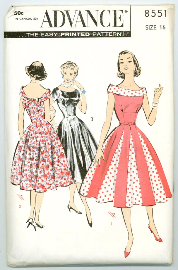 Image - Advance 8551.jpg | Vintage Sewing Patterns | FANDOM powered by