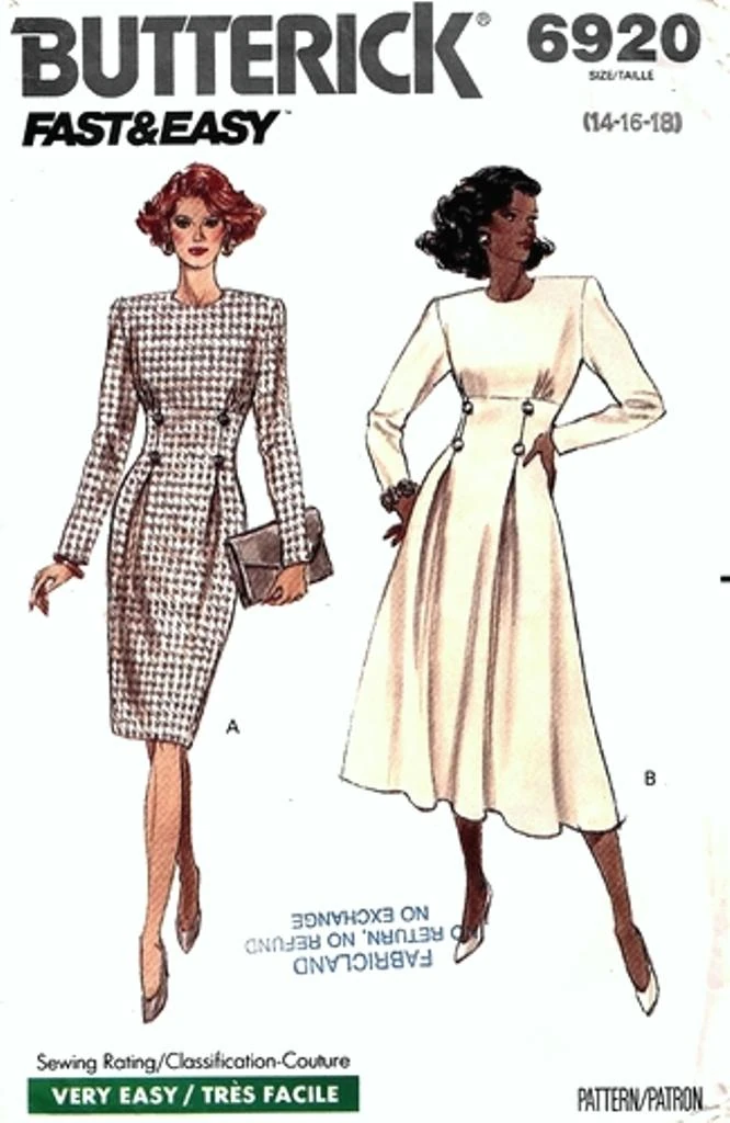 Butterick 6920 C | Vintage Sewing Patterns | FANDOM powered by Wikia