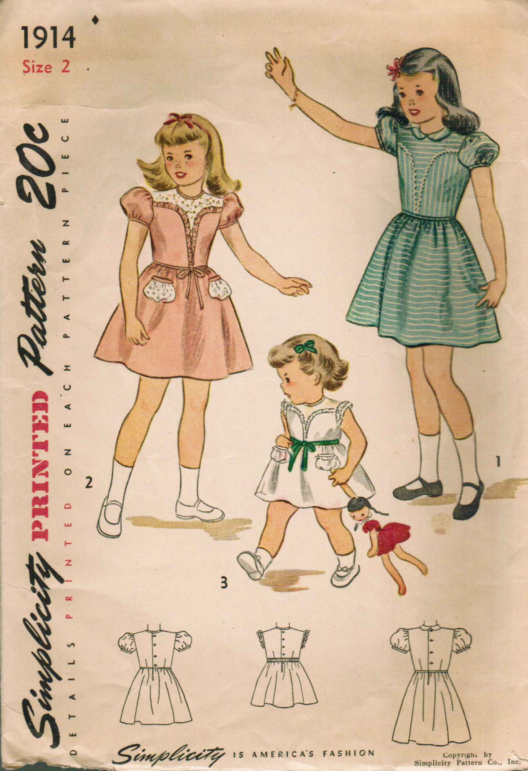 Simplicity 1914 | Vintage Sewing Patterns | FANDOM powered by Wikia