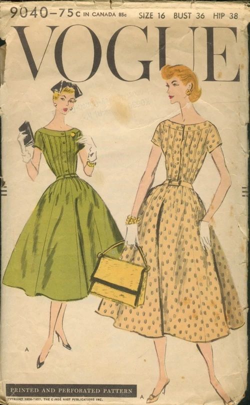 Vogue 9040 Vintage Sewing Patterns FANDOM powered by Wikia Pattern vogue coat 1114 patterns sewing hooded fur wikia 1970s faux fitted wiki vintagepatterns