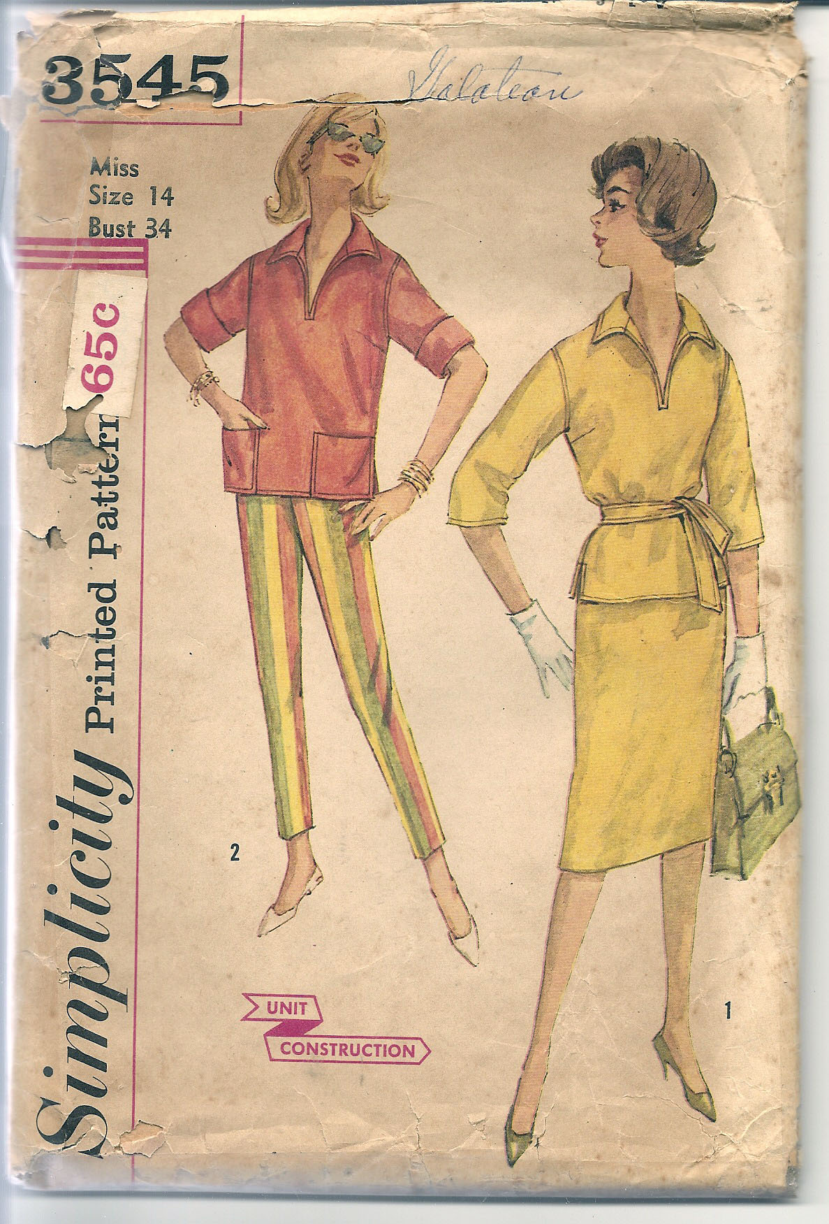 Simplicity 3545 A Vintage Sewing Patterns Fandom Powered By Wikia 