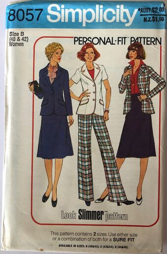 Simplicity 8057 C Vintage Sewing Patterns Fandom