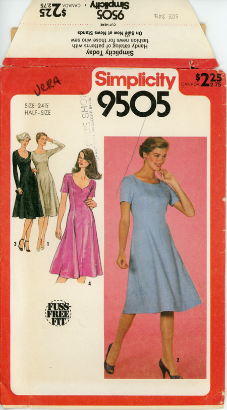 Simplicity 9505 A | Vintage Sewing Patterns | FANDOM powered by Wikia