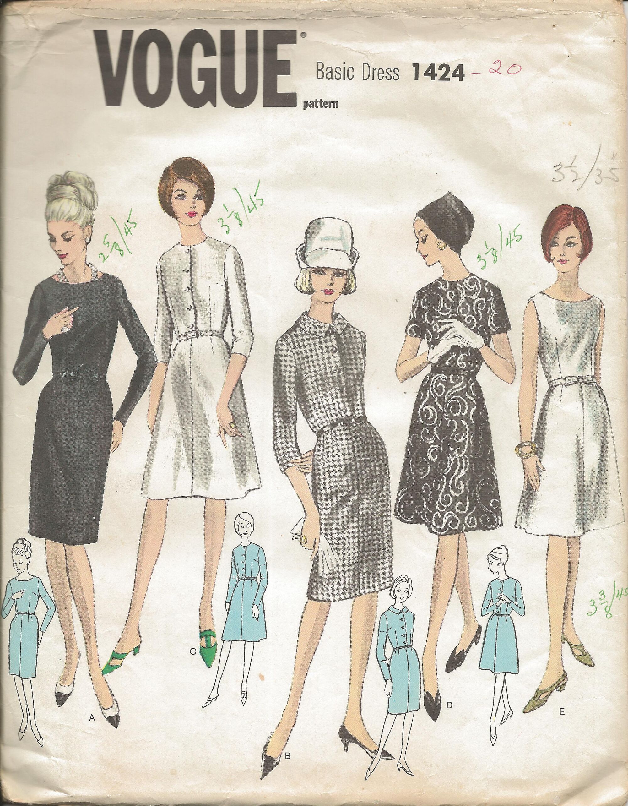 Vogue 1424 Vintage Sewing Patterns FANDOM powered by Wikia