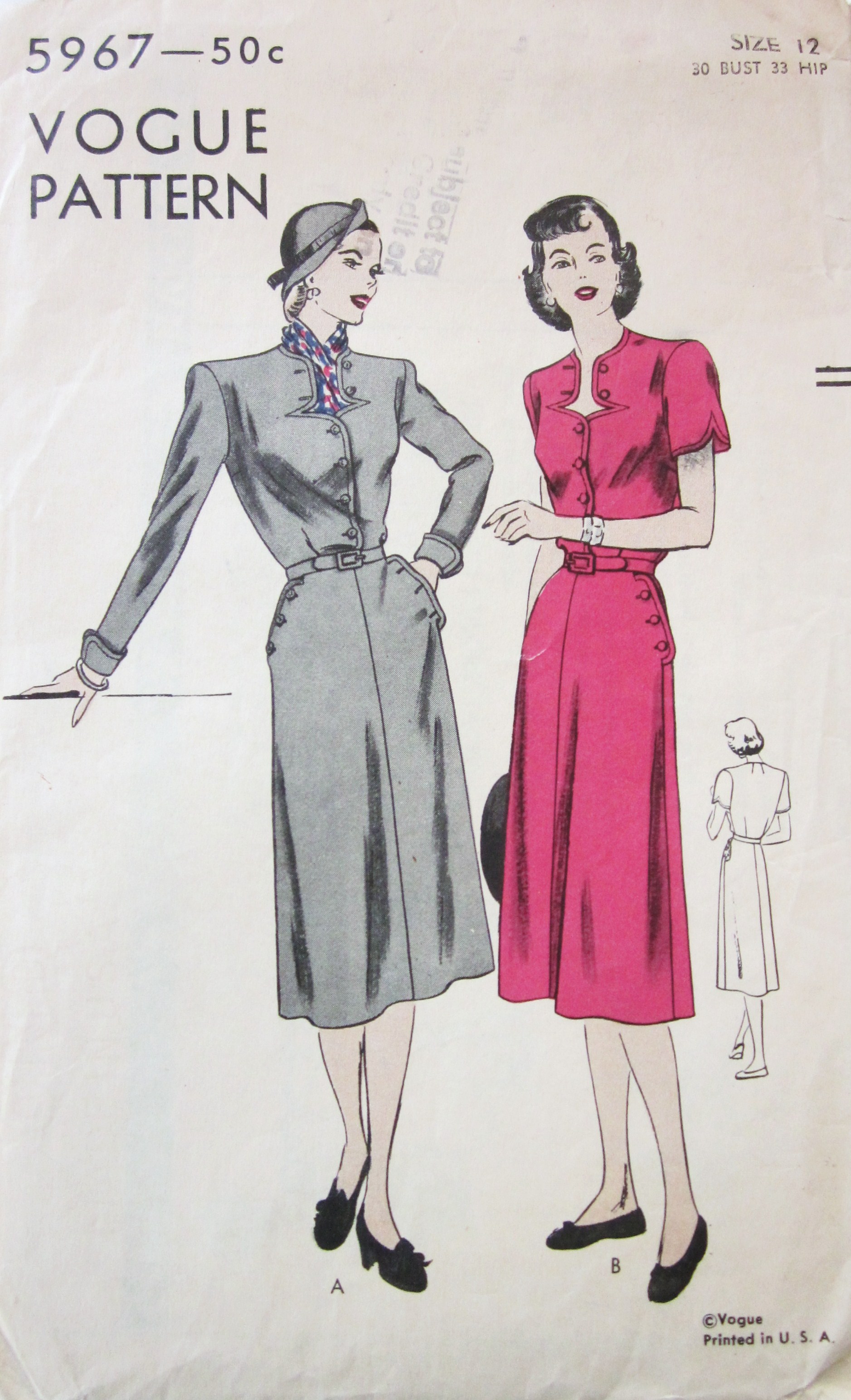 Vogue 5967 | Vintage Sewing Patterns | FANDOM powered by Wikia