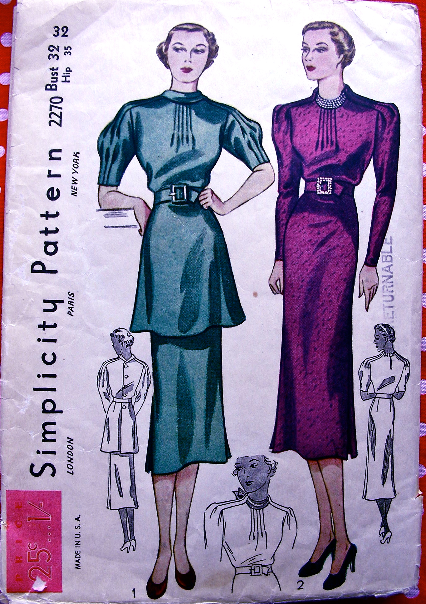 Simplicity 2270 B Vintage Sewing Patterns Fandom