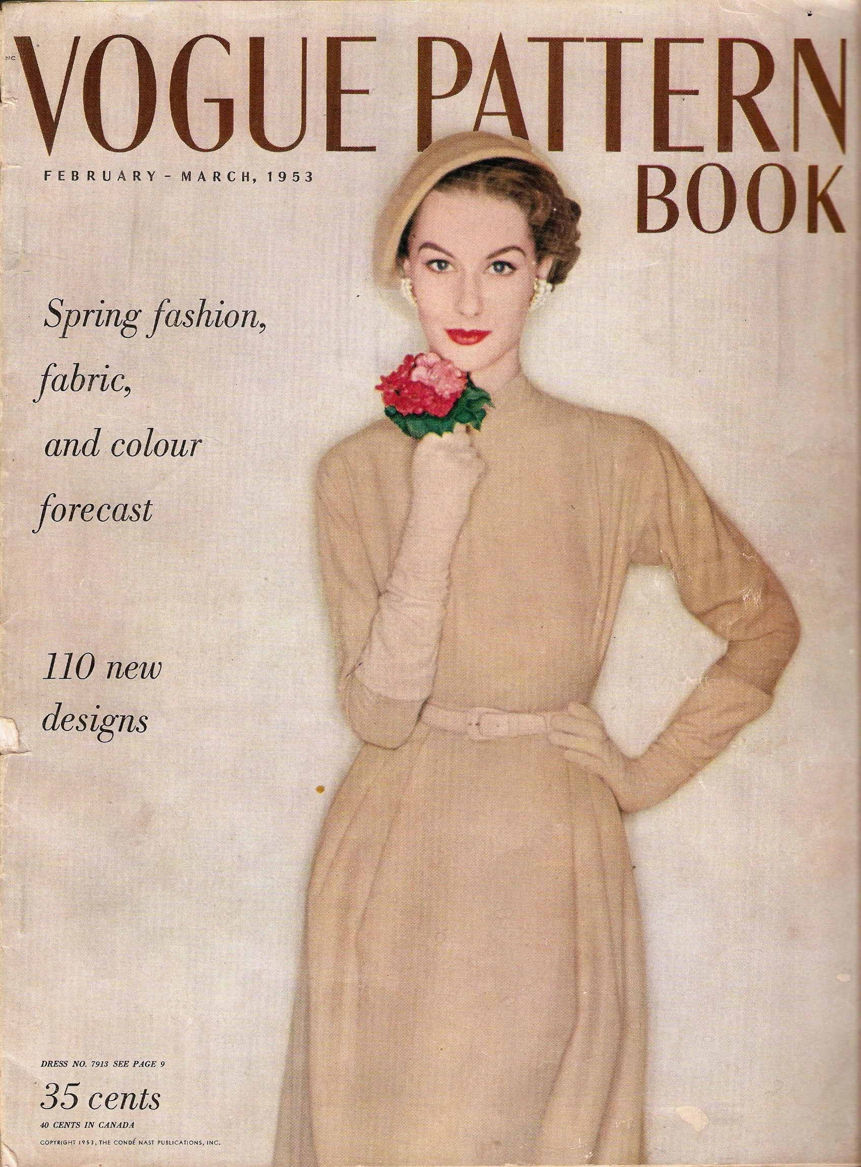 Vogue Pattern Book February/March 1953 Vintage Sewing Patterns
