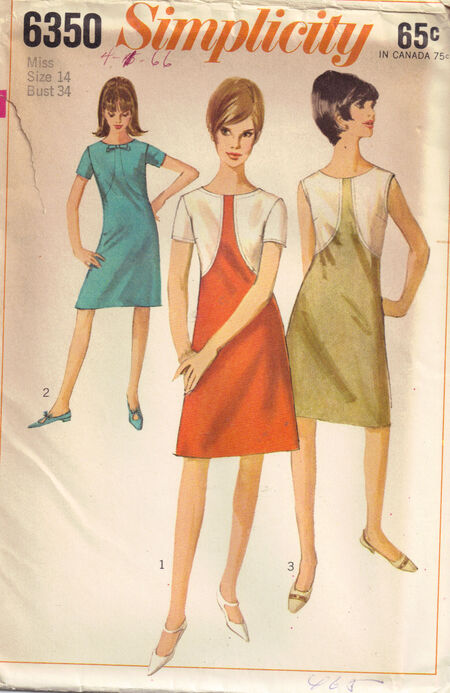 Simplicity 6350 A | Vintage Sewing Patterns | FANDOM powered by Wikia