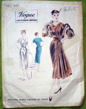 Vogue 639 Vintage Sewing Patterns Fandom