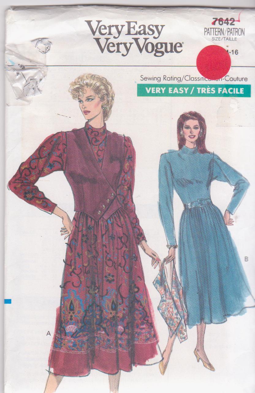 Vogue 7642 | Vintage Sewing Patterns | FANDOM powered by Wikia
