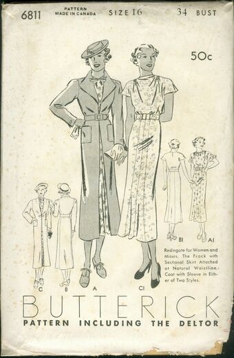 Butterick 6811 Vintage Sewing Patterns Fandom