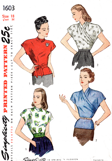 Simplicity 1603 blouse