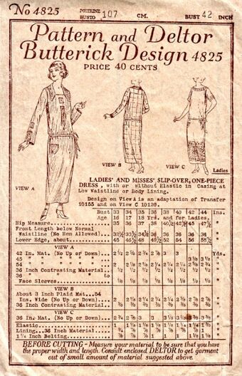 Butterick 4825 C Vintage Sewing Patterns Fandom