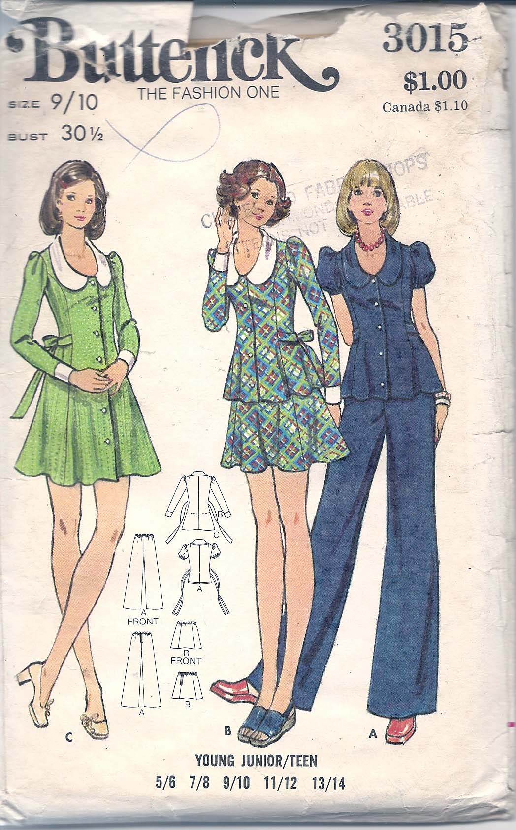 Butterick 3015 A | Vintage Sewing Patterns | FANDOM powered by Wikia