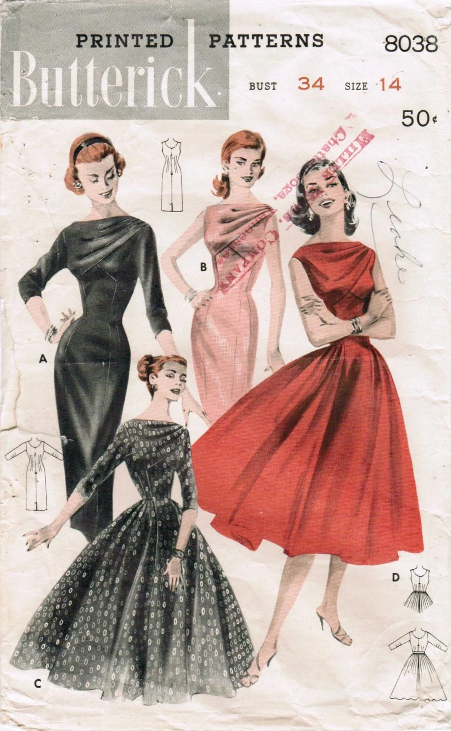 Butterick 8038 | Vintage Sewing Patterns | FANDOM powered by Wikia