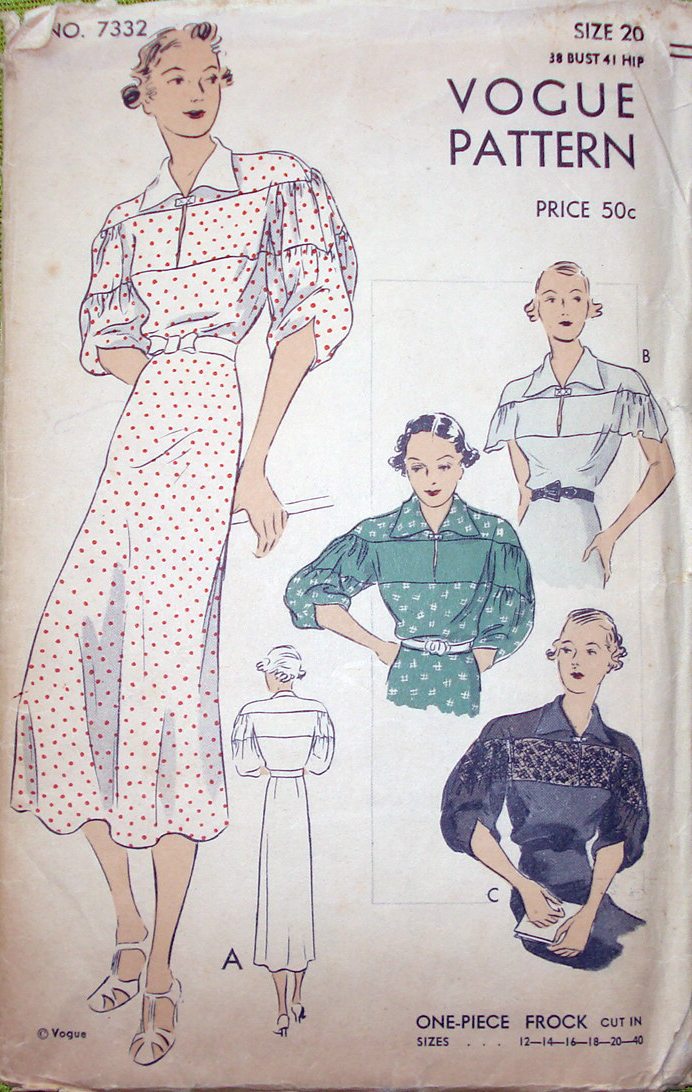 Vogue 7332 A | Vintage Sewing Patterns | FANDOM powered by Wikia